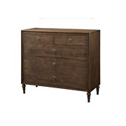 Beige linen & reclaimed oak inverness queen bed by Acme additional picture 7
