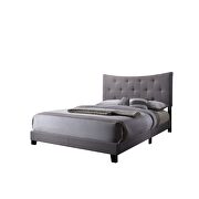 Casual gray fabric queen bed by Acme additional picture 2