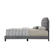 Gray fabric queen bed in casual style by Acme additional picture 4