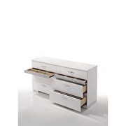 White high gloss dresser by Acme additional picture 2