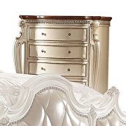 Butterscotch pu & antique pearl queen bed by Acme additional picture 6