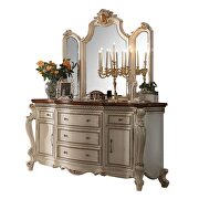 Antique pearl & cherry oak picardy dresser additional photo 2 of 1