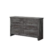 Rustic gray oak queen bed by Acme additional picture 9