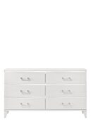 White finish and decorative sliver trims dresser by Acme additional picture 4