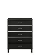 Black finish and decorative sliver trims chest by Acme additional picture 3