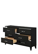Black finish and decorative sliver trims dresser by Acme additional picture 3