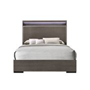 Led & gray oak queen bed by Acme additional picture 3