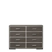 Gray oak dresser in casual size by Acme additional picture 2