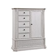Oak & antique white finish armoire by Acme additional picture 3