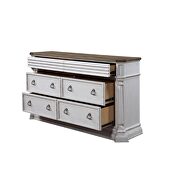Oak & antique white finish dresser by Acme additional picture 3