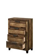 Rustic oak finish modern farmhouse style chest by Acme additional picture 2