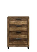 Rustic oak finish modern farmhouse style chest by Acme additional picture 3