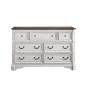 Antique white & oak finish dresser by Acme additional picture 3