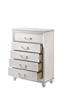 Clean white finish and shimmering chest by Acme additional picture 2