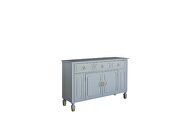 Pearl gray finish ornamental stitching dresser by Acme additional picture 3