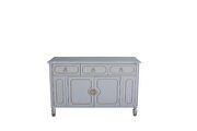 Pearl gray finish ornamental stitching dresser by Acme additional picture 5