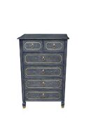 Tobacco finish and gilded wooden trimming chest by Acme additional picture 5