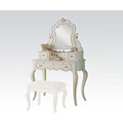 Pu & pearl white full bed by Acme additional picture 8