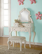 Pu & pearl white full bed by Acme additional picture 9