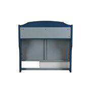 Gray & navy twin bed by Acme additional picture 4