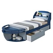 Gray & navy twin bed by Acme additional picture 6