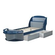 Gray & navy twin bed by Acme additional picture 7