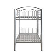 Silver twin/twin bunk bed by Acme additional picture 4