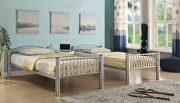 Silver twin/twin bunk bed by Acme additional picture 5