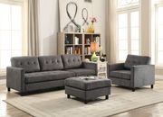 Gray fabric versatile sectional sofa additional photo 2 of 4