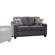 Casual style gray linen fabric sofa by Acme additional picture 2