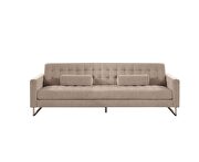 Beige fabric sofa w/ optional armless chair by Acme additional picture 2