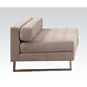 Beige fabric sofa w/ optional armless chair additional photo 3 of 2