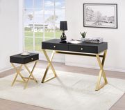 Black / brass finish side / accent table additional photo 2 of 1