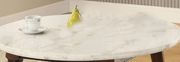 White marble top round coffee table additional photo 2 of 1
