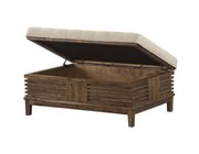 Reclaimed oak finish contemporary coffee table by Acme additional picture 3