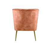 Burnt orange velvet full foam seat accent chair by Acme additional picture 5
