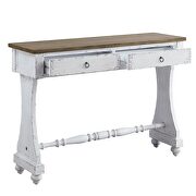 Antique white finish wooden console table by Acme additional picture 4