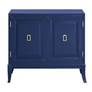 Blue finish console table w/ 2 doors by Acme additional picture 3