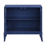 Blue finish console table w/ 2 doors by Acme additional picture 4
