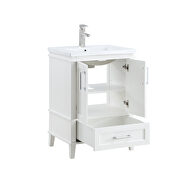White finish rectangular sink cabinet by Acme additional picture 2