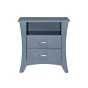 Gray finish rectangular nightstand by Acme additional picture 3