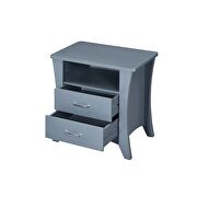 Gray finish rectangular nightstand by Acme additional picture 5
