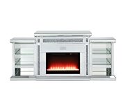 Mirrored & faux diamonds led electric fireplace by Acme additional picture 8