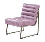 Wisteria top grain leather and metal frame accent chair by Acme additional picture 2
