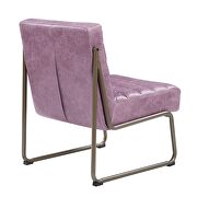 Wisteria top grain leather and metal frame accent chair by Acme additional picture 6