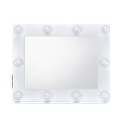 White finish hollywood mirror by Acme additional picture 2
