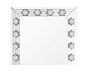 Inlaid faux diamonds add dazzle hollywood mirror by Acme additional picture 3