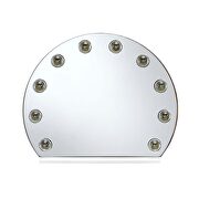 White finish round hollywood mirror by Acme additional picture 3