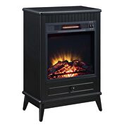 Black finish electric fireplace w/ led by Acme additional picture 2