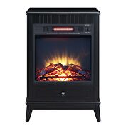 Black finish electric fireplace w/ led by Acme additional picture 3